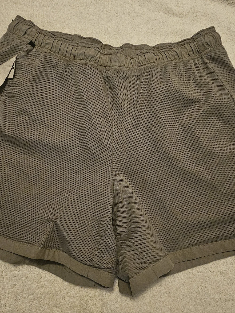 VRST Men's All-In Lined Athletic Shorts - Olive Green - Size Medium